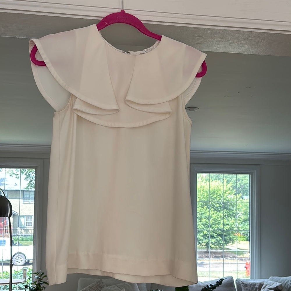 Club Monaco Cream Blouse